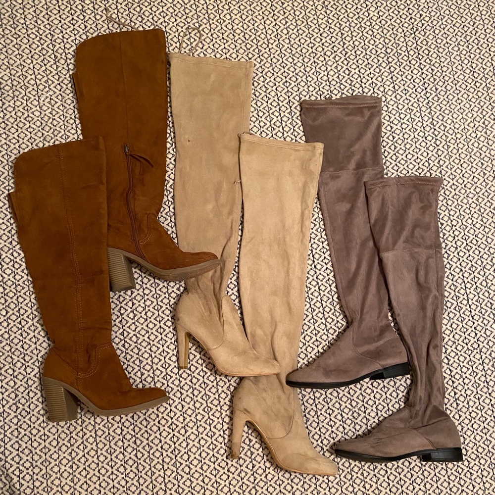 Knee and thigh high boots Bundle size 8